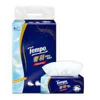 在飛比找家樂福線上購物網優惠-Tempo奢羽三層抽取式衛生紙80抽6包