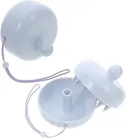 Baluue 2Pcs Exfoliating Scalp Brush Gentle Silicone Hair Care Tool for Head Relaxation and Cleaning Detachable Cover Hanging Strap for Home Travel Use