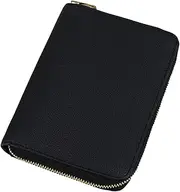 [CUCUFA] A7 Binder Wallet, PU Leather A7 Planner with Zipper, 6 Rings Refillable Binder Organizer with Compartment for Women Men, Planner