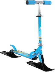 Pegciuho Snow Scooter for Kids, 2 Wheel Scooter, Adjustable Height, Conversion, Outdoor Balance Training, Ski Skateboard, Sled