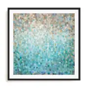 Artey | Blocked Abstract - Framed Print - Black Frame - 100 x 100cm