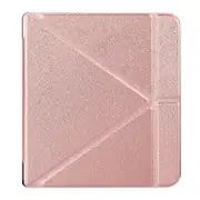 for Kobo Libra for H2O 7"Multiangle Origami Stand Protective Cover for w/Auto Sl Rose gold