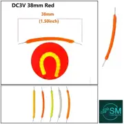 6pcs DC3V 38mm RED Light Emitting Diode Super Flexible Silicone Filament LED