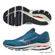 Mizuno 美津濃 WAVE INSPIRE 18 WAVEKNIT 男鞋 慢跑 4E超寬楦 支撐型 避震 藍【運動世界】J1GC222214