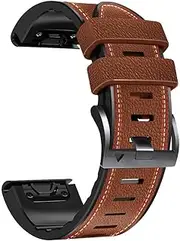 Fleshy Leaf 22mm Tricolor Band Bracelet Strap Compatible for Garmin Fenix 7,Fenix 6,Fenix 6 Pro,Fenix 5,Fenix 5 Plus,Approach S60 S62,Forerunner 935 945,Quick Release Strap Wristband