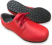 福徳産業 Fukutoku Sangyo Dr.TANREX Leather Shoes, Red, 8.9-9.1 inches (22.5-23.0 cm)
