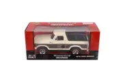 1978 Ford Bronco - Cream - Brown - 1/24 Scale Diecast Model - Motormax w/ BOX