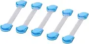 Toyvian 10pcs Safety Locks Durable Guard Lock for Cabinets Cupboards Protection Against Accidental Openings Blue