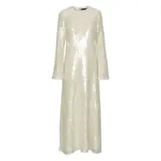 [Rotate] Rotate Sequin-embellished Maxi Dress 38 FR WHITE