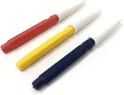 [Harts] Watch Clock oiling Oiler 3 Oil pins fine Medium and Thick tip Repair Service Tool, Multicolor