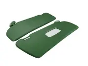 SUN VISOR FOR MERCEDES W123 S123, GREEN UNPERFORATED MIRROR LHD SUNVISOR