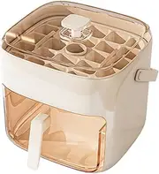 Trays and Press Bucket | Non-Stick Food-Grade Ice Mold with Lid Kitchen Gadget for Coffee Whiskey and Soup | Easy Release Box Durable Household Maker