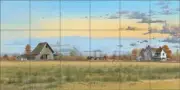 Country Life Tile Backsplash Mike Brown Landscape Art Ceramic Mural MBA031