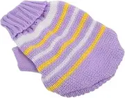 ibasenice Valentine Day Dog Sweaters for Pets Knitted Warm Clothes Fashionable Turn Down Collar for Puppies and Kittens Multi Options