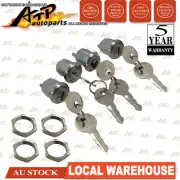4x Keyed Alike Replacement Cam Lock w/ Nut For Flush Folding "T" Handle Locks