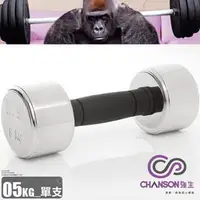 在飛比找樂天市場購物網優惠-【H.Y SPORT】強生CHANSON 電鍍啞鈴 5kg 