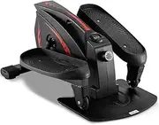 Under Desk Elliptical Bike, Mini Elliptical Machine with Non-Slip Pedal, Display Monitor and Adjustable Resistance, Home Office Trainer Fitness Peddler Portable