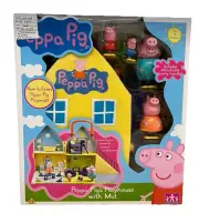 Peppa Pig's Playhouse with Peppa, George, Mummy, Daddy and Peppa Pig Playmat
