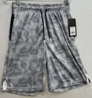 And1 Mens "Post Up" Basketball Shorts Swirl Print NWT Small Sleet