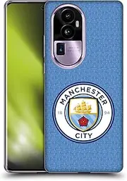 Head Case Designs Officially Licensed Manchester City Man City FC Home 2021/22 Badge Kit Soft Gel Case Compatible with Oppo Reno10 Pro+