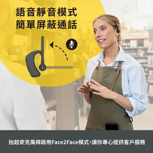 【Jabra】Perform 45 高效協作立體聲單耳藍牙耳機(支援Push-to-Talk)