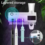 3-in-1 Solar Toothbrush Sterilizer Holder with UV Light Keep your Teeth Healthy
