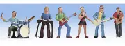 Noch 15839 HO/OO Gauge Rock Band and Accessories Figure Set