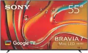 Sony 55 Inch BRAVIA 7 4K UHD Mini-LED Google HDR TV 24 K55XR70