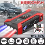 12V Portable 99900mAh Car Jump Starter Power Bank Emergency Battery Charger Pack