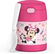 [Thermos] FUNTAINER Insulated Food Jar, 10 Ounce, Kid Friendly Food Jar with Foldable Spoon, Preschool Minnie