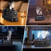 Cool Mist Train Humidifier - Nursery Diffuser w/ Remote, Auto Shut-Off (Black)