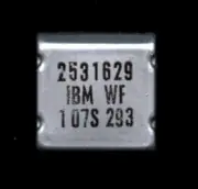IBM MST-1 chip 253 1629, early integrated chip from late 1960.