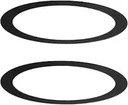 uxcell 2-Pack Goof Rings for 3 Inch Recessed Lights, 3.2" ID 3.9" OD Durable Steel Trim Ring Flush Mount Black Can Light Trim Ring Cover for Ceiling Can Downlights