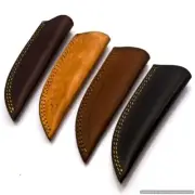 LOT OF 4 Custom Handmade Vertical Knife Leather Sheaths For Right Handed GG7