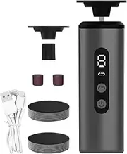 Electric Foot Filer - Foot Scrubber Dead Skin Remover | Pedicure Filer Scraper with 9 Speeds for Travel, Spa, Home