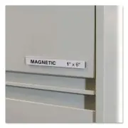 C-Line HOL-DEX Magnetic Shelf/Bin Label Holders, Side Load, 1" x 6", Clear, 10/B