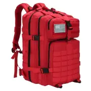 Military Tactical Backpacks for Men/Women 45L Army Molle Daypack 3 Day 45l Red