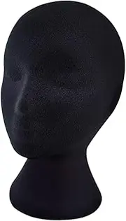 WRITWAA Wig Display Stand Mannequin Head for Hats Wigs Accessories for Retail Displays Travel Trade Shows Smooth Surface Versatile Headwear Support