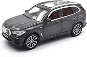 Scale Finished Model Car 1:24 Scale for BMW X5 SUV Simulation Metal Diecast Car Model Collection Car Souvenir Display Die-cast Vehicle(Chrome)
