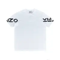 在飛比找momo購物網優惠-【KENZO】KENZO標籤LOGO袖口字母印花純棉短袖T恤