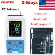 CONTEC Ambulatory Blood Pressure Monitor+Software 24h NIBP Holter with 3 Cuffs