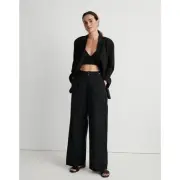 Madewell The Relaxed Blazer Softdrape Academia Black S
