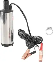 Respicefinem Miniature Fuel Extractor Pump Electric Self Priming Pump 70W Fluid Extractor DC12V 6A 30L Stainless Steel Housing Low Noise High Efficiency For Harvesters (DC12V)