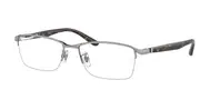 Ray-Ban RX6501D Asian Fit 2595 Men's Glasses Silver Size 55 - Private Health Rebate - Blue Light Block Available