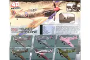 1/48 WWII Planes Plastic Kit Hawker Hurricane - 6 to collect (assorted colours)