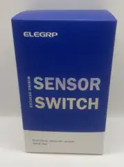ELEGRP Matte White Single Pole Occupancy Motion Activated Sensor Light Switch