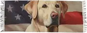 [XYMZR] Women’s Scarf Cute Labrador Puppy Soft Warm Long Scarves Shawl Wrap for Winter Autumn Spring Travel Office Home, Multi-colored