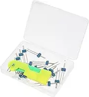 KOCKSHION 1Set Twin Needle Sewing Machine Needles Including Each Needle Threader Durable Sewing Tool for Knitted Fabrics Easy to Use