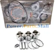 Overhaul Kit With Piston Rings Gaskets For Kubota D1463 Engine
