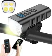 Bike Light Front - USB Type C Rechargeable Headlight for Night Riding, LED Bicycle Lights